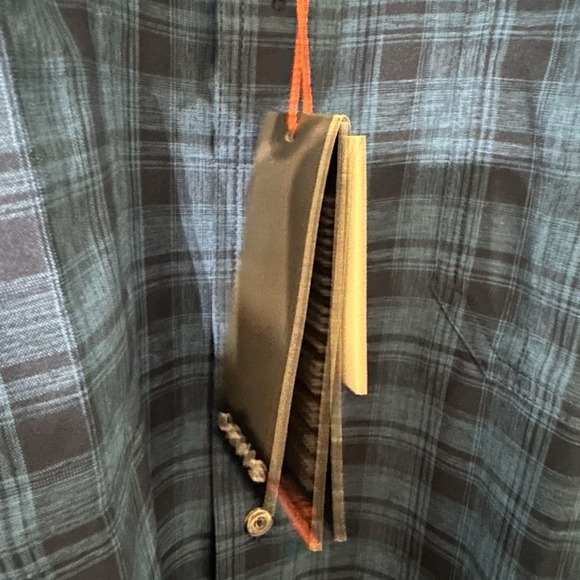 Orvis Active‎ Fit Shirt Men 2XL Long Sleeve Blue Plaid Button Down UPF 40  NWT - Picture 5 of 8